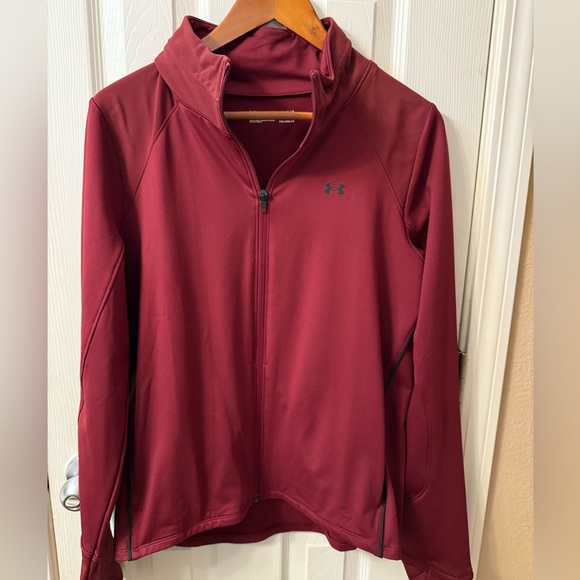 Under Armour Women's Cozy Warm-up Jacket - Maroon NWOT - Picture 3 of 5